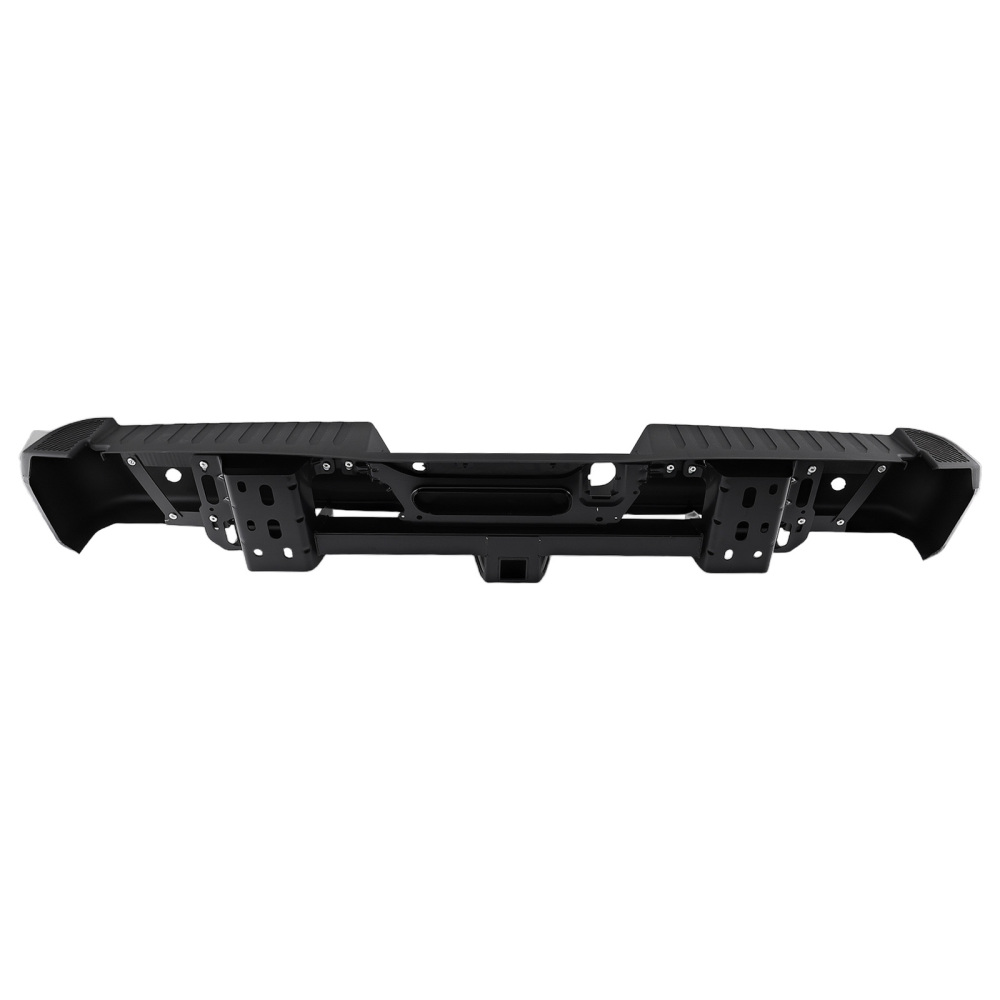 Black Rear Bumper Assembly compatible for Ford F-150 15-20 5L3Z17787AA FL3Z13550A