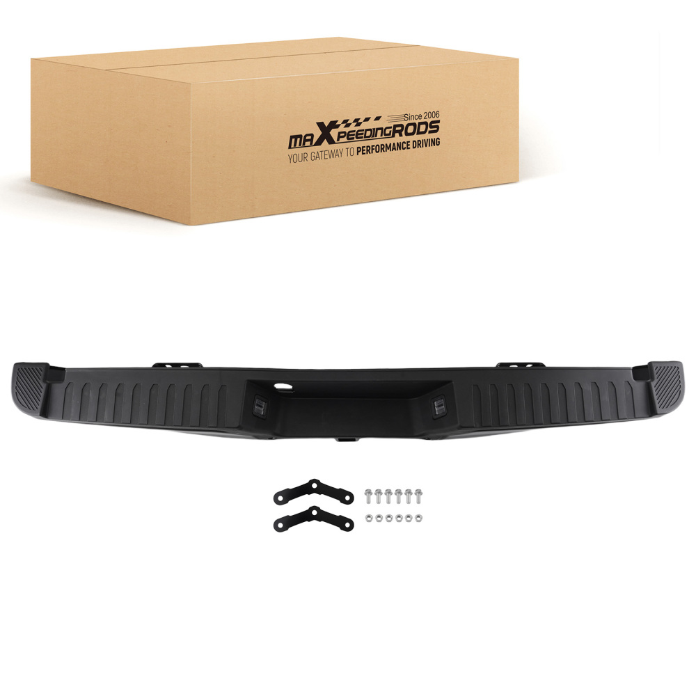 Black Rear Bumper Assembly compatible for Ford F-150 15-20 5L3Z17787AA FL3Z13550A