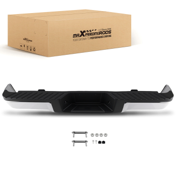 Chrome Rear Bumper Assembly compatible for Ford F150 09-14 Steel 9L3Z17906A