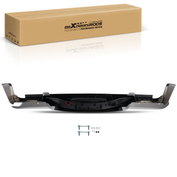 Chrome Bumper Assembly Rear compatible for Ford F150 2009-2014 9L3Z17906A Steel Bolt-On