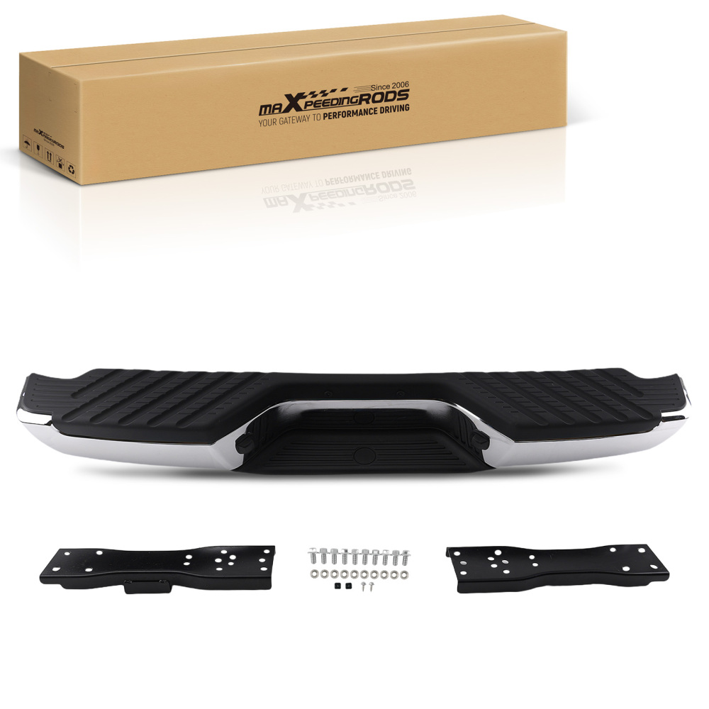 Chrome Rear Bumper compatible for Nissan Frontier 1998-2004 XE SE 850107B426 850109Z425