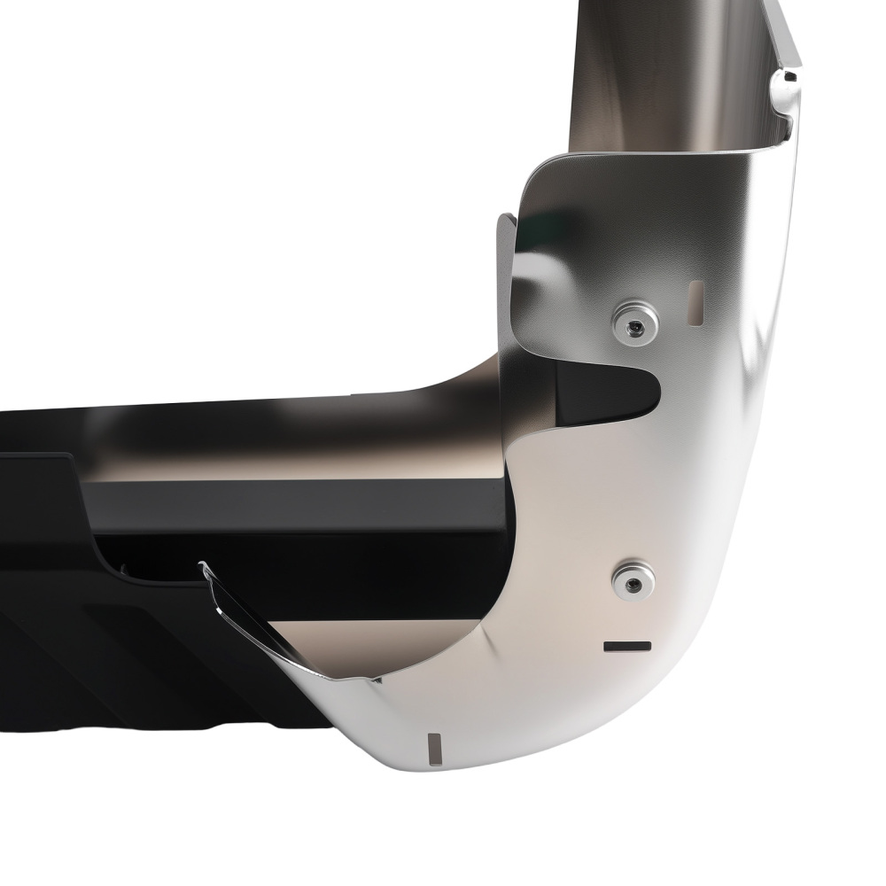 Chrome Assembly Steel compatible for Ford F150 04-09 5L3Z17B807AB Rear Bumper