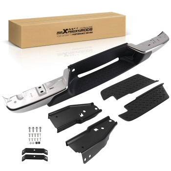 Chrome Rear Bumper Assembly compatible for Chevrolet Colorado 2004-07 15886506 Steel