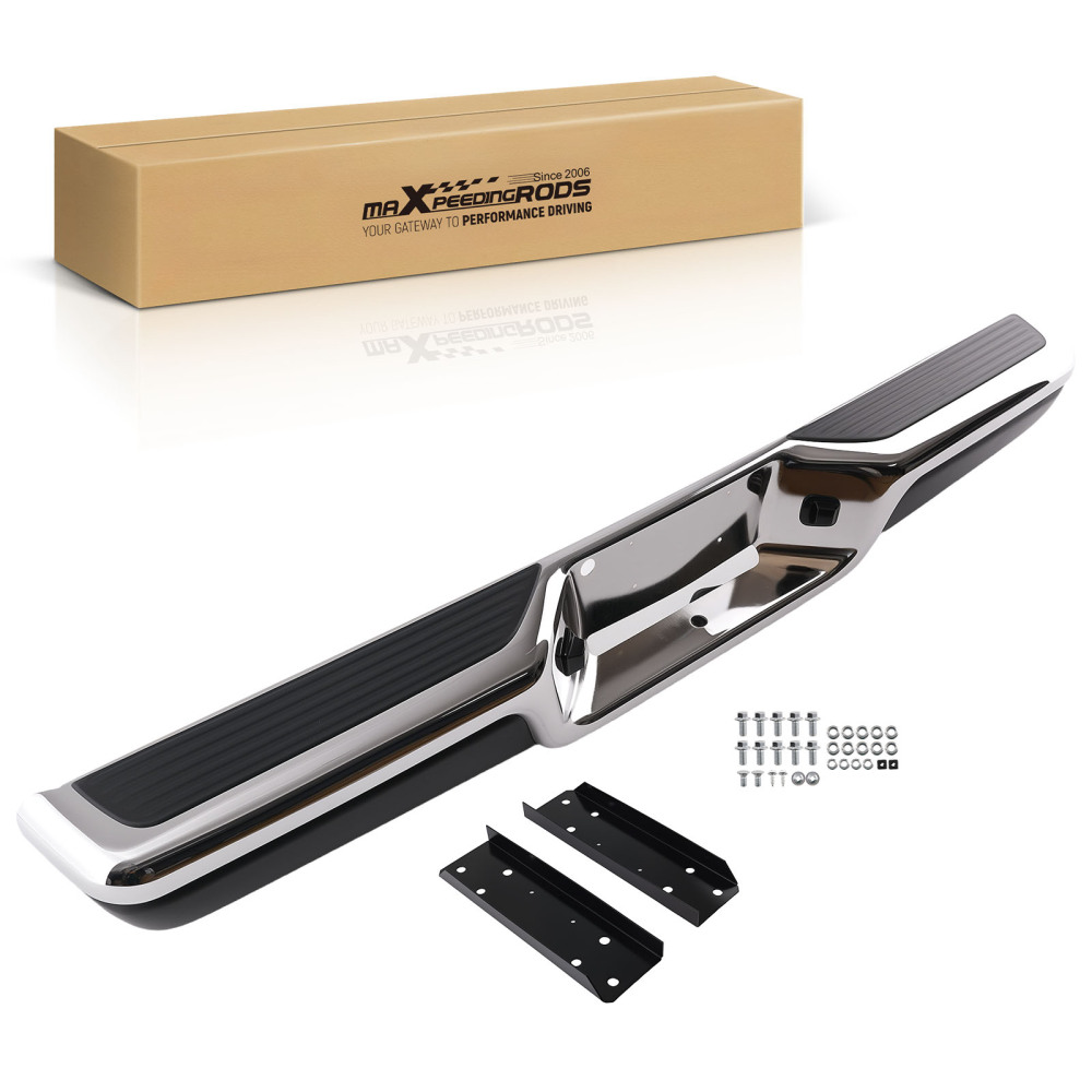 Bolt-On Rear Bumper compatible for Dodge Dakota 1997-2004 CH1103103 Chrome Steel