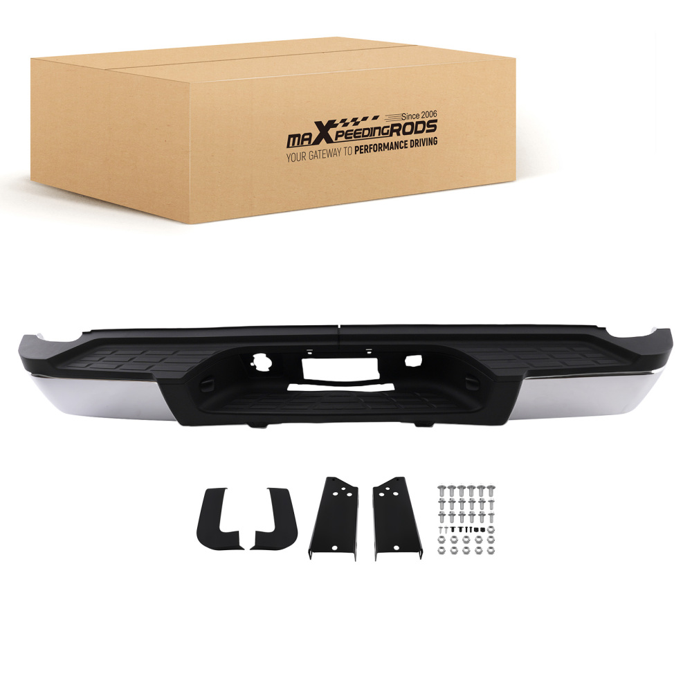 Chrome Rear Bumper Assembly compatible for Chevrolet Silverado 2500HD 07-10 22792254