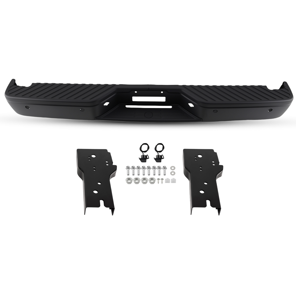 Black Rear Bumper Assembly compatible for Nissan Titan 04-15 190-50299C Plastic