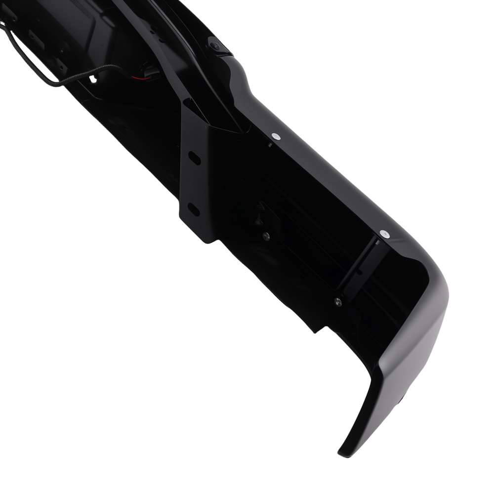 Black Rear Bumper Assembly compatible for Ford F150 09-14 9L3Z17906A Plastic Steel