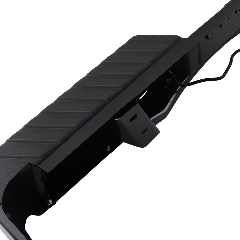 Black Rear Bumper Assembly compatible for Ford F150 09-14 9L3Z17906A Plastic Steel
