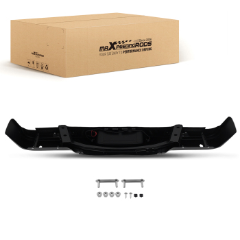 Black Rear Bumper Assembly compatible for Ford F-150 09-14 9L3Z17906A Steel W Sensor