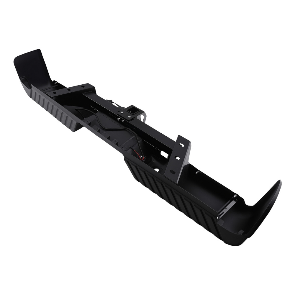 Black Rear Bumper compatible for Ford F150 2009-2014 Bolt-On 9L3Z17D826B Steel Plastic