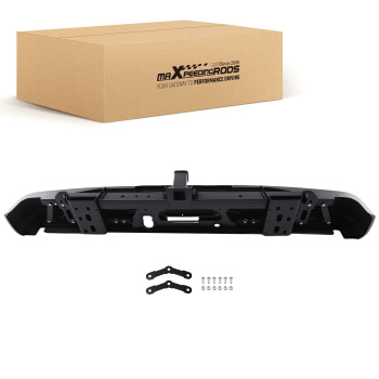 Black Rear Bumper Assembly compatible for Ford F-150 2021-2023 ML3Z-17906-BAPTM Steel