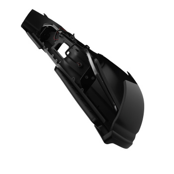 Black Bumper Assembly Rear compatible for Ford F-250/F-350 1999-2007 Steel Bolt-On