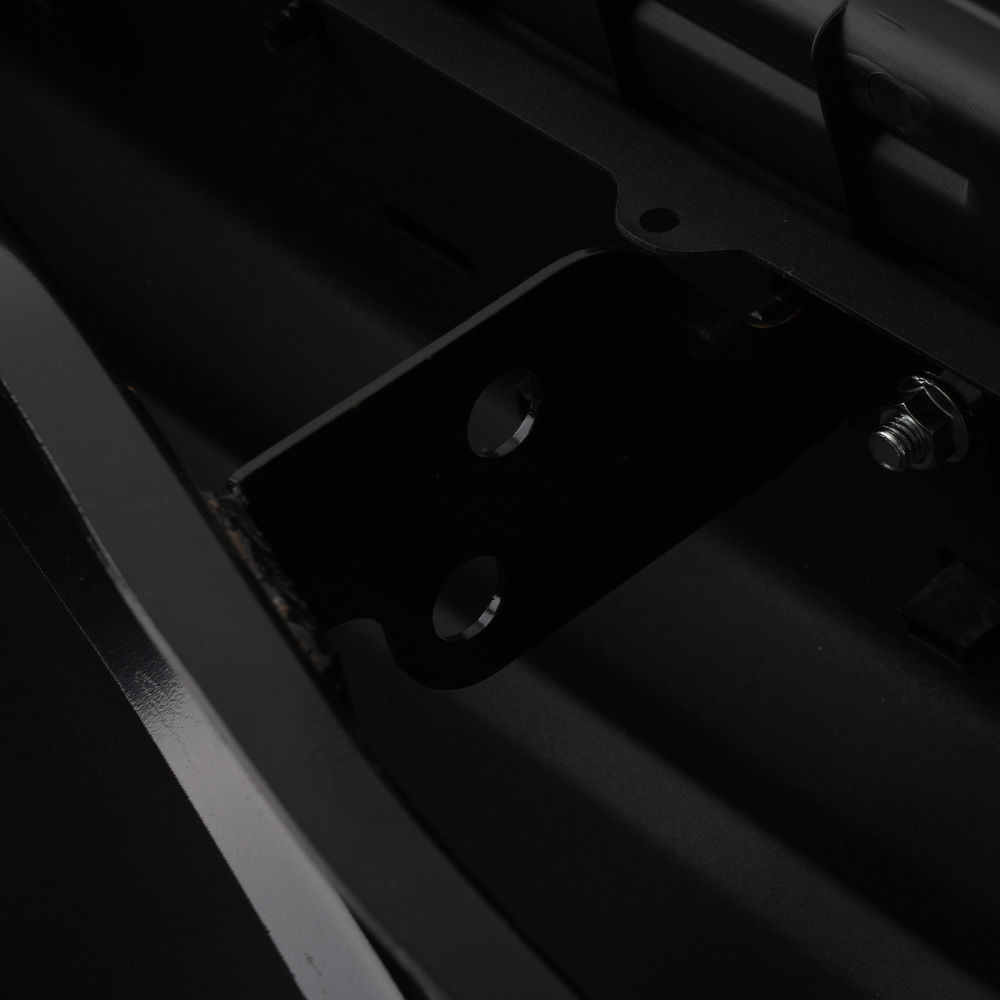 Black Bumper Assembly Rear compatible for Ford F-250/F-350 1999-2007 Steel Bolt-On