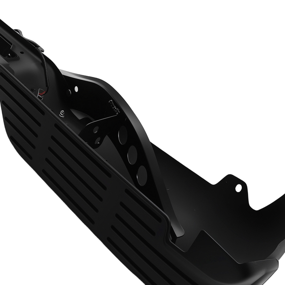 Black Bumper Assembly Rear compatible for Ford F-250/F-350 1999-2007 Steel Bolt-On