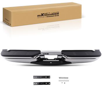 Chrome Steel Rear Bumper Assembly compatible for Ford F250 F350 1999-2007 FO1101141