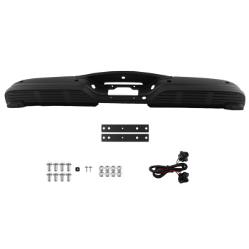 Black Bumper Assembly compatible for Ford F-250/F-350 Super Duty 1999-2007 F37Z13550AA Rear