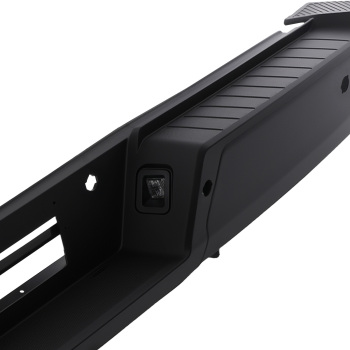 Black Rear Bumper Assembly compatible for Ford F-150 2021-2023 Bolt-On w/ Sensors
