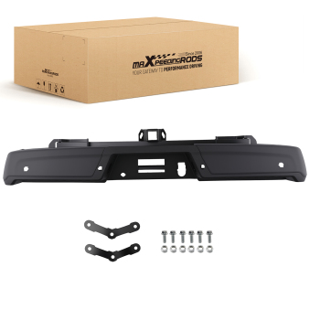 Black Rear Bumper Assembly compatible for Ford F-150 2021-2023 Bolt-On w/ Sensors