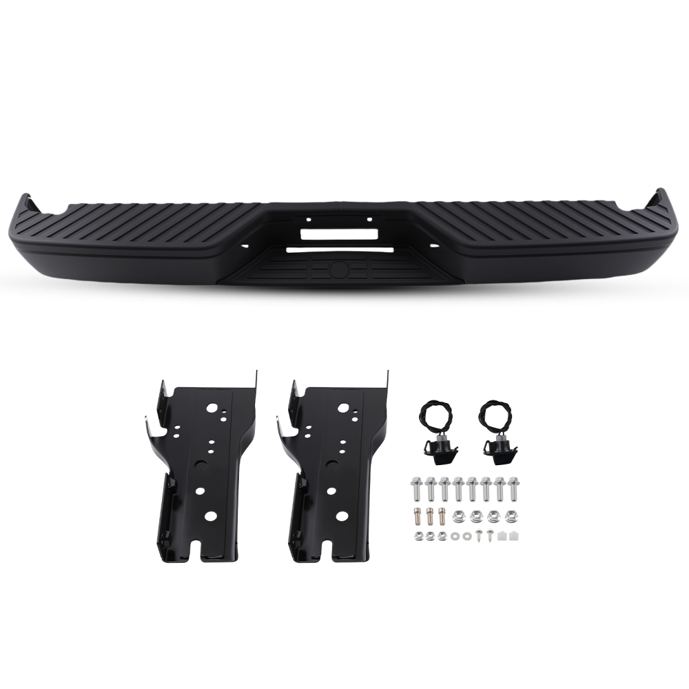 Rear Bumper Assembly Bolt-On compatible for Nissan Titan 2004-2015 Black NI1103117 Steel