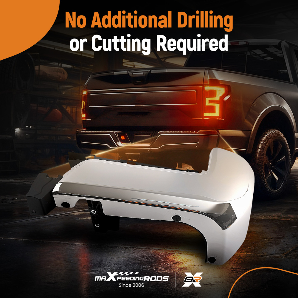 Black Bumper End Rear compatible for Toyota Tacoma 2016-2023 Left Right 5215504020 Plastic