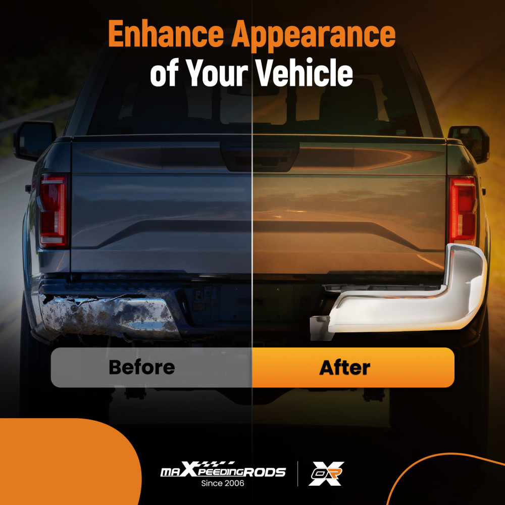 Black Bumper End Rear compatible for Toyota Tacoma 2016-2023 Left Right 5215504020 Plastic