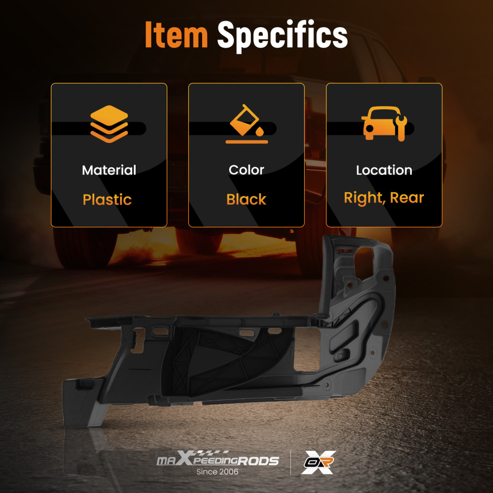 Passenger Rear Bumper End compatible for Toyota Tacoma 4Cyl 6Cyl 2016-2023 5215304010