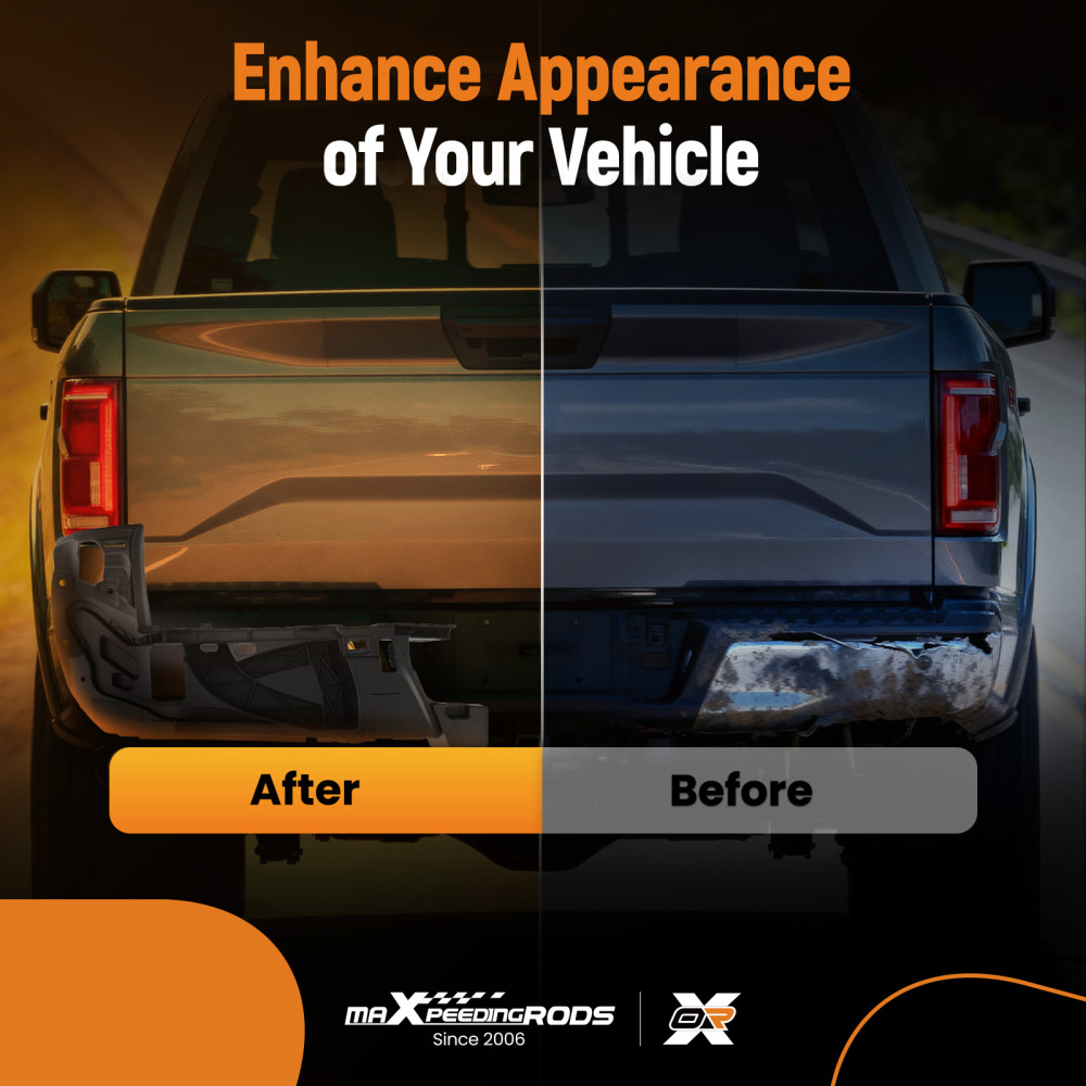 Driver Left Bumper End Rear compatible for Toyota Tacoma Extended Cab 2016-2023