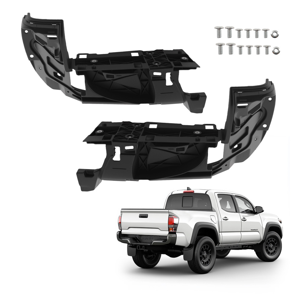 2Pcs Rear Bumper Ends Black compatible for Toyota Tacoma 2016-2023 5215304010