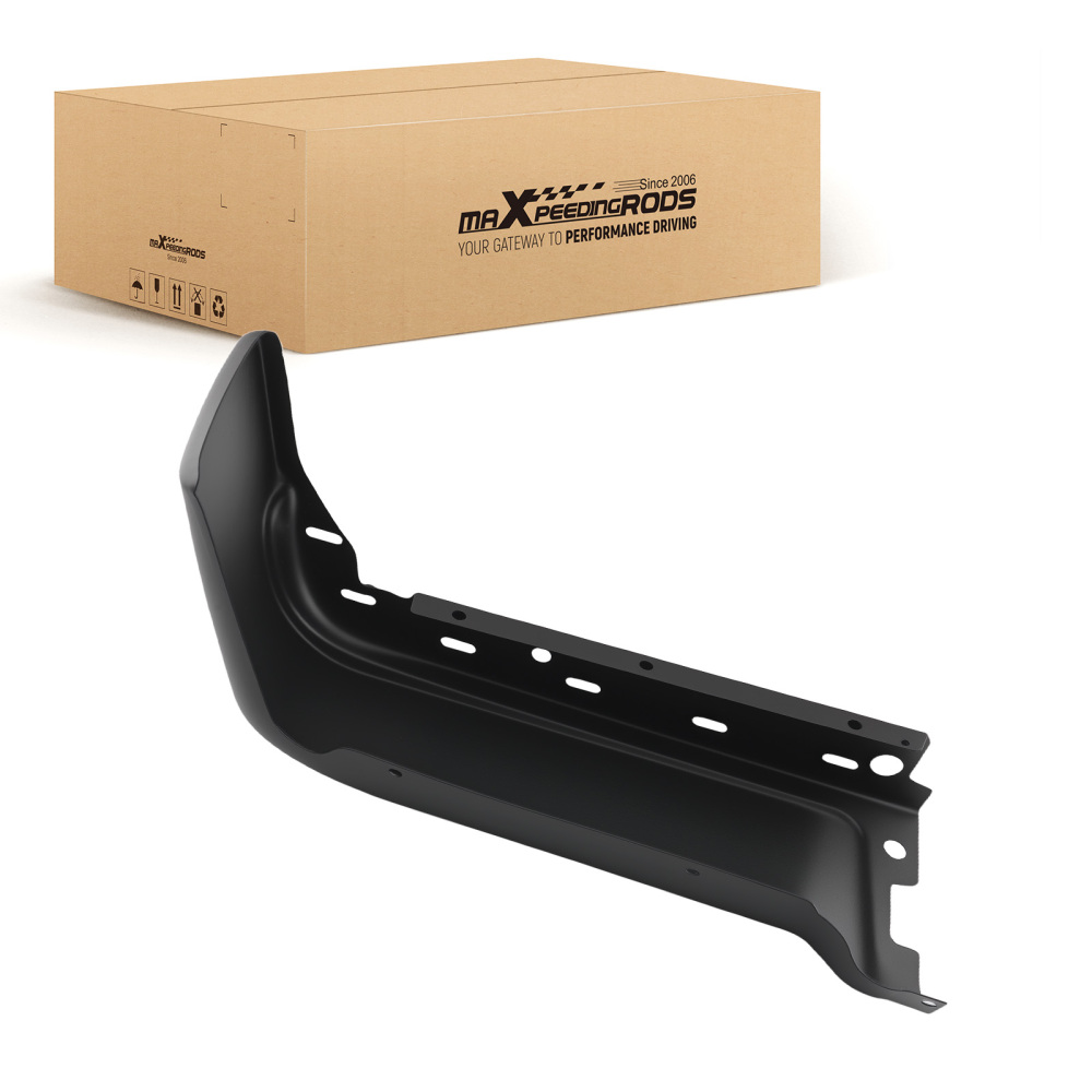Black Primed Bumper End compatible for Ford F150 2009-2014 FO1102375 Right Rear W/ Sensors