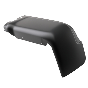 Black Bumper End Pair Rear compatible for Ford F150 Pickup 2009-14 9L3Z17906CPTM Steel