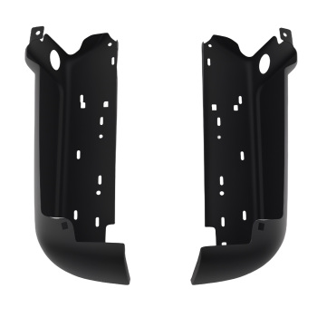 Black Bumper Ends Rear Steel compatible for Ford F-250 F-350 Super Duty 2008-2016