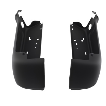 Black Bumper Ends Rear Steel compatible for Ford F-250 F-350 Super Duty 2008-2016