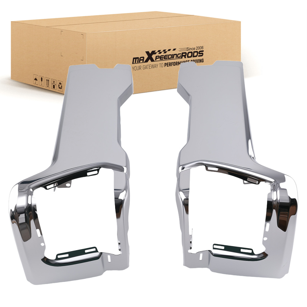 Bumper End compatible for Ford F250 F350 F450 2023-2025 Rear Chrome PC3B17F865 Steel