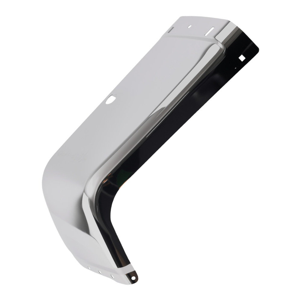 Rear Left Bumper End compatible for Chevy Silverado 3500 HD 2007-2013 Chrome 15284305