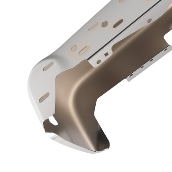 Chrome Bumper End Right Rear compatible for Ford F150 21-23 ML3Z17906HA with Park Sensors