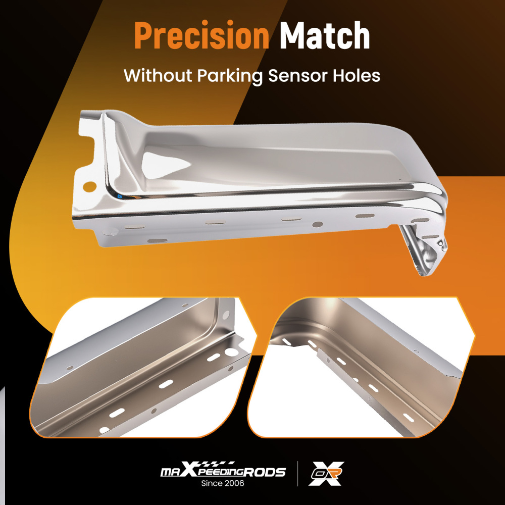 Chrome Bumper End LH Side compatible for Ford F-150 Styleside 09-14 9L3Z-17906-A W/O Sensor