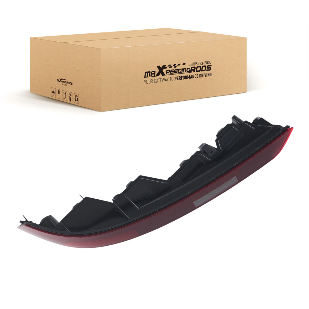 Left Rear Bumper Lamp compatible for Audi Q5 2018-2021 80A945069 Red Clear Lens ABS+PC