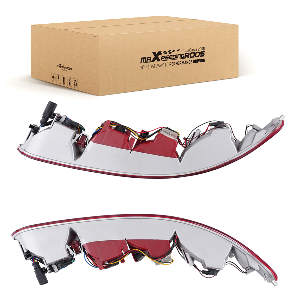 Left+Right Rear Bumper Light compatible for Audi Q5 2009-2016 8R0945096BHalogen 5 Bulbs