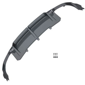 Bumper Lip Carbon Fiber Rear Diffuser compatible for Audi A5 S5 Coupe 2012-2017 B8.5