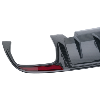 B Style Carbon Fiber Rear Bumper Lip compatible for Mercedes C180 C250 2015-2021