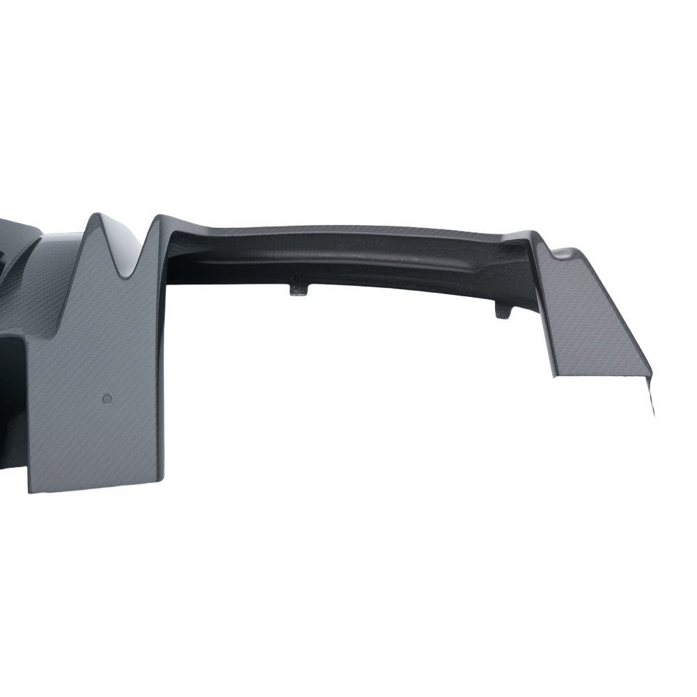 B Style Carbon Fiber Rear Bumper Lip compatible for Mercedes C180 C250 2015-2021