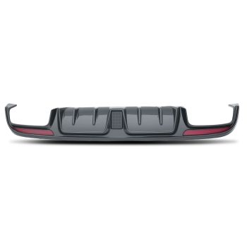 B Style Carbon Fiber Rear Bumper Lip compatible for Mercedes C180 C250 2015-2021