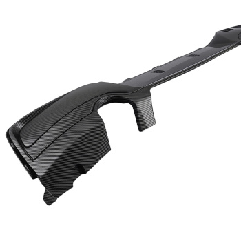 Black Carbon PP Lip compatible for BMW 1 Series F20 11-15 Rear Bumper Diffuser Gloss