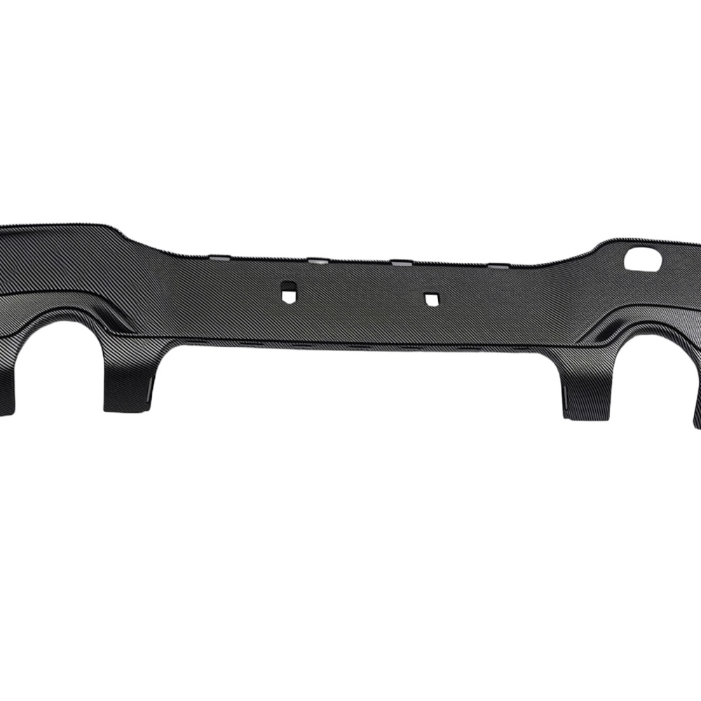 Black Carbon PP Lip compatible for BMW 1 Series F20 11-15 Rear Bumper Diffuser Gloss