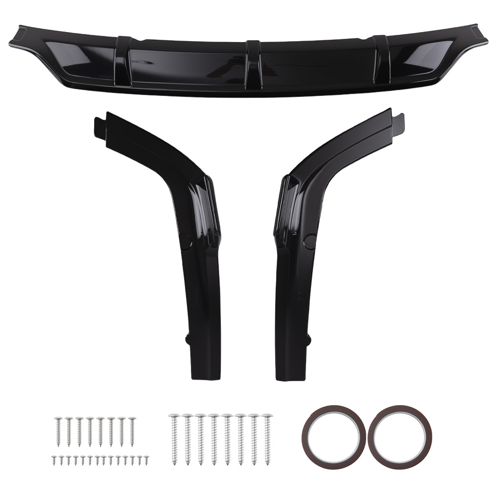 Black Diffuser Kit compatible for BMW G07 X7 M Sport Package 2019-2025 PP Rear Lip