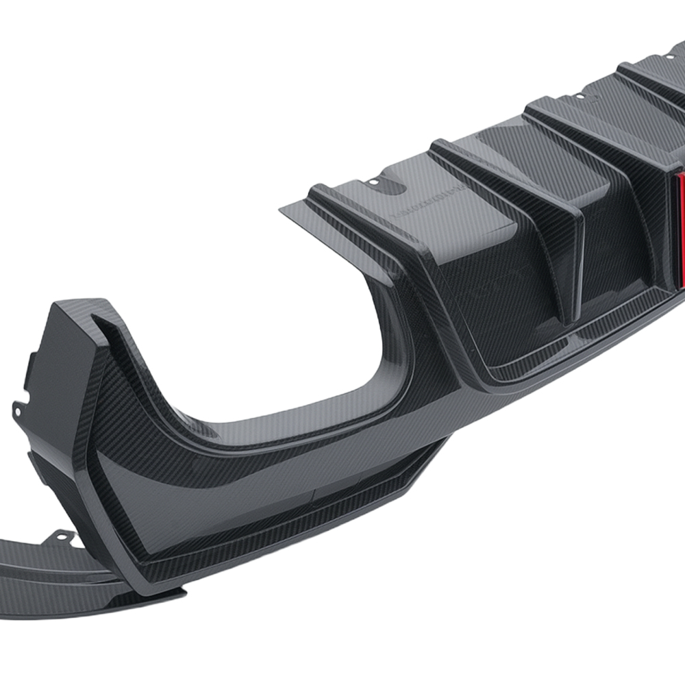 Carbon Fiber Diffuser Rear Bumper Lip compatible for BMW G22 G23 4 Series M Sport 2021-24