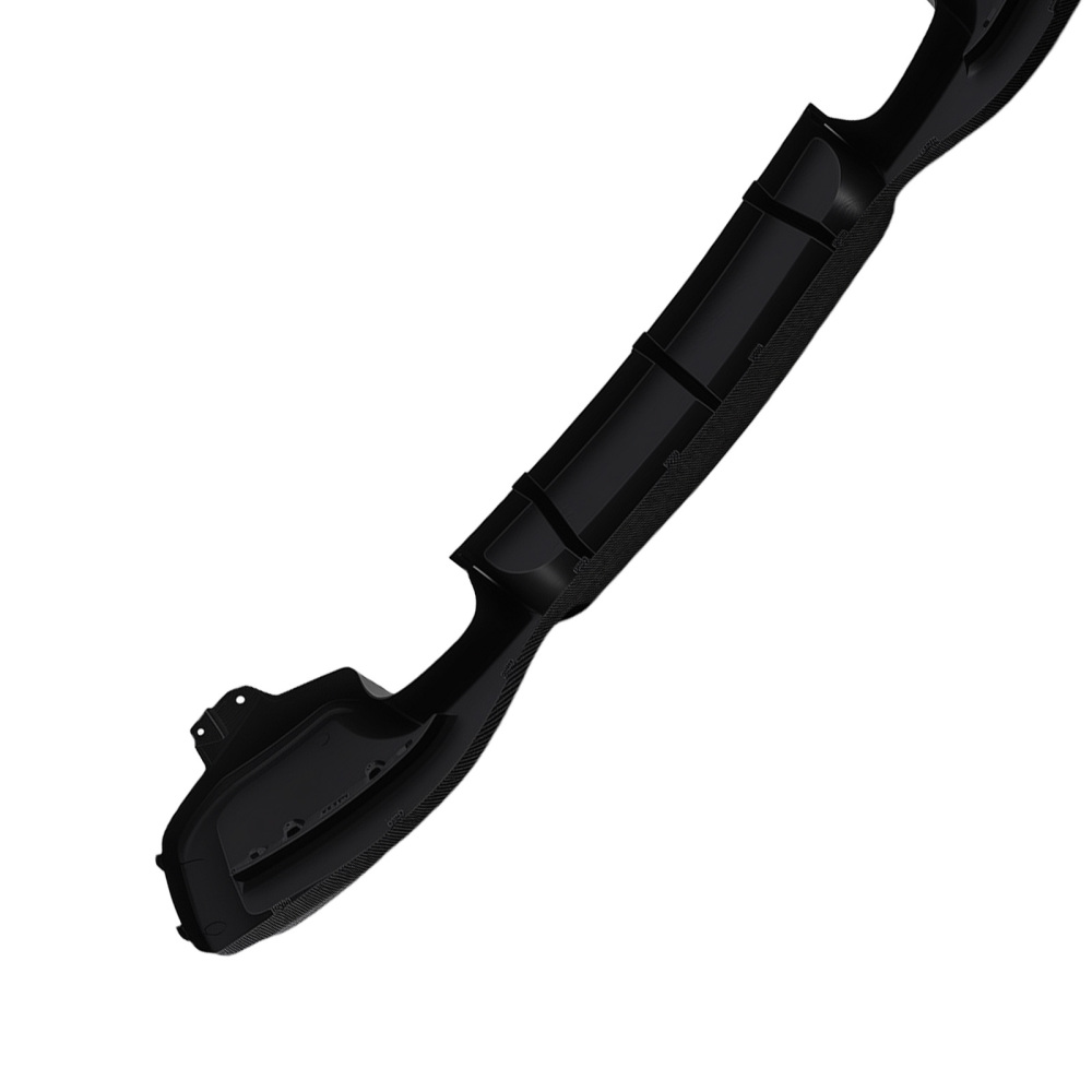 Carbon Style Bumper Diffuser compatible for BMW F20 F21 M Sport 2015-2019 Gloss Black Rear