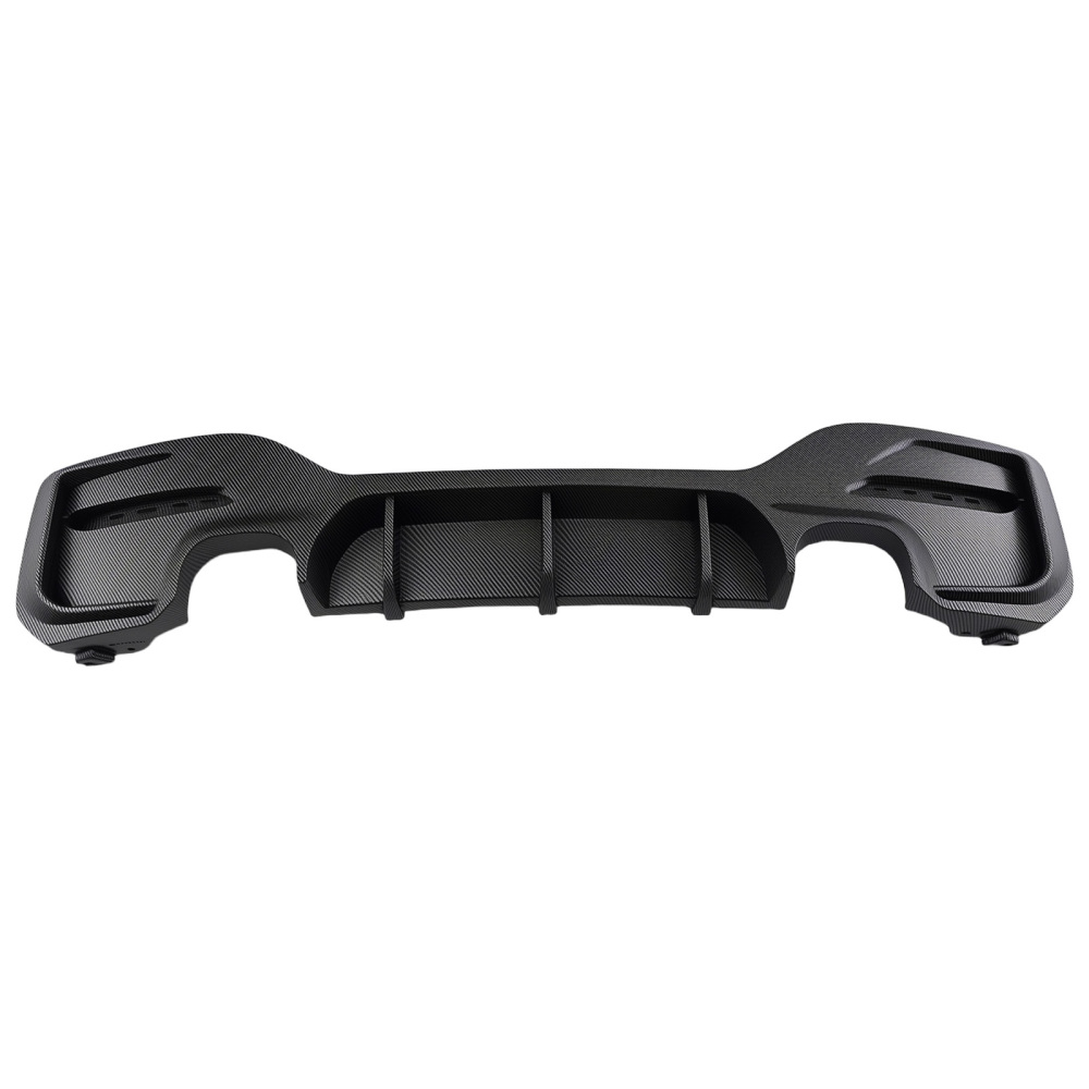 Carbon Style Bumper Diffuser compatible for BMW F20 F21 M Sport 2015-2019 Gloss Black Rear