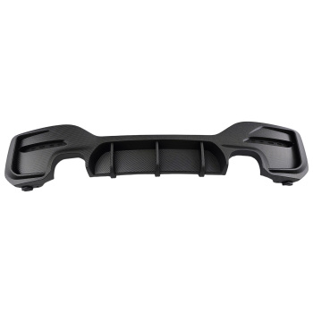 Carbon Style Bumper Diffuser compatible for BMW F20 F21 M Sport 2015-2019 Gloss Black Rear