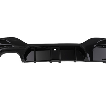 Gloss Black Rear Bumper Splitter LED compatible for BMW 1 Series F20 F21 2015-2019 LCI